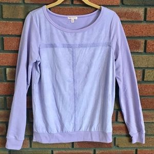 Juicy Couture casual top with faux suede front